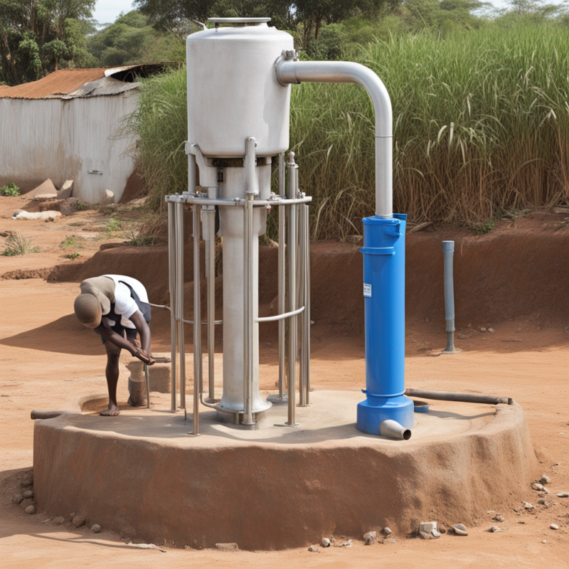 AFRIDEV Handpump, Variant 3 Package, 30m - Long-Lasting & Powerful Water Pumping Solution