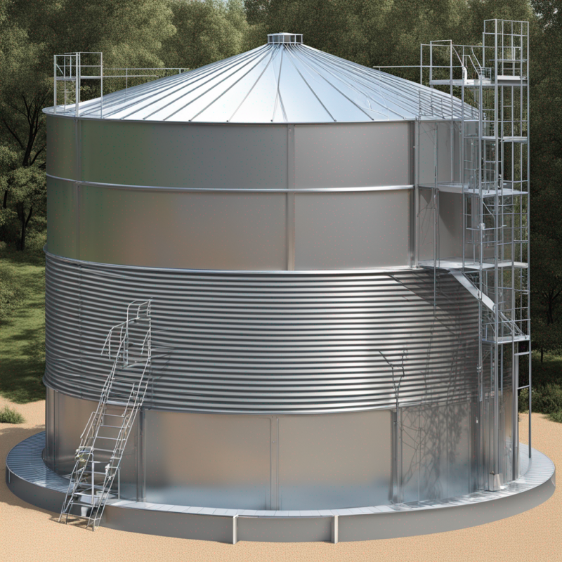 Bulk Water Storage Solution: Durable Water Tank Kit - Steel Frame with Liner, 45m3