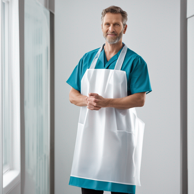 Protective Plastic Apron: Reliable Healthcare Protection against Water, Disinfectants and Stains