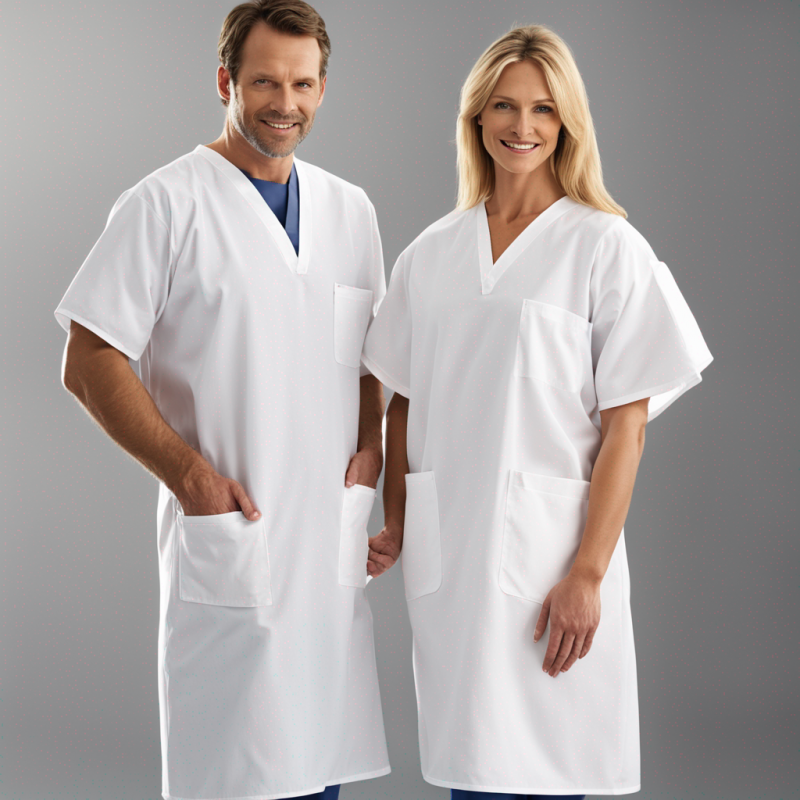 High-Quality Adult Patient Gown - Comfort & Durability in Healthcare Wear