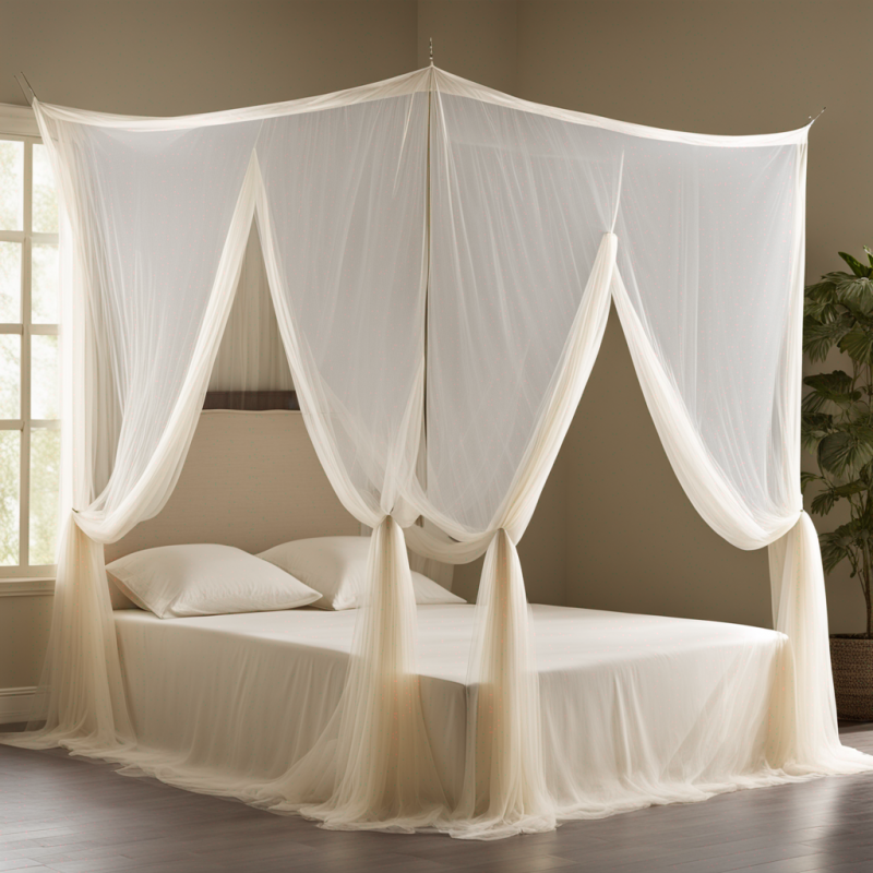 Premium Rectangular Mosquito Net - Providing Ultimate Protection and Luxury Comfort made from Polyethylene