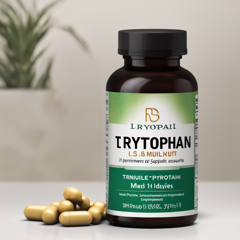 High-Quality L-Tryptophan Supplement for Relaxation, Mood Enhancement, and Peaceful Sleep